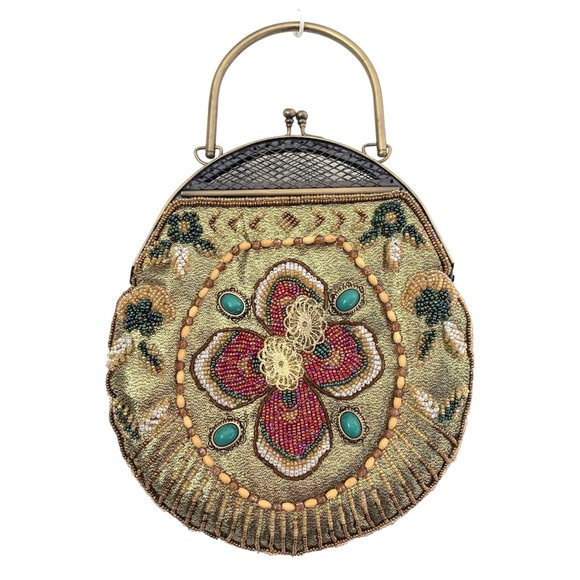 Vintage Handbags - Vintage 1900's Beaded Evening Bag